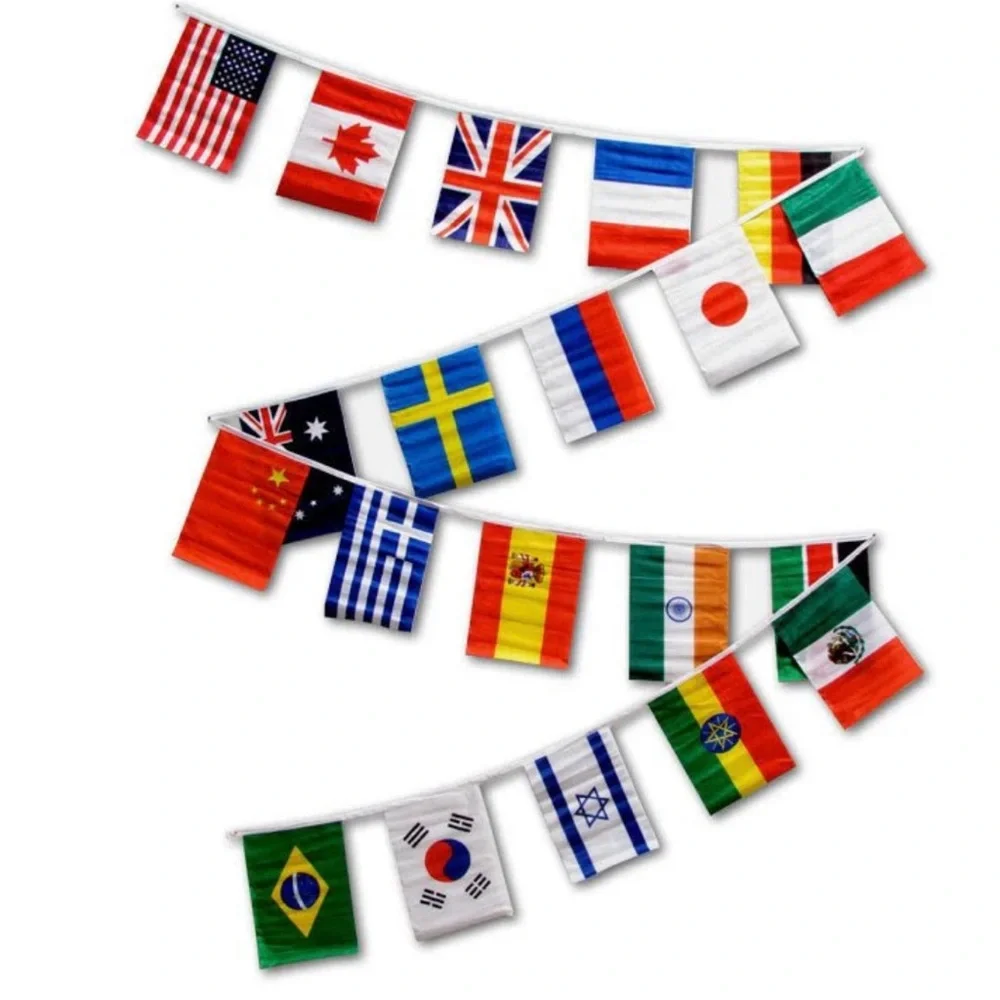 International Flag Banner for Home Parties